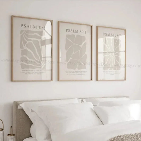 🌿 Peinture sur Toile Light Melon Christian – Art Floral Moderne et Spirituel.