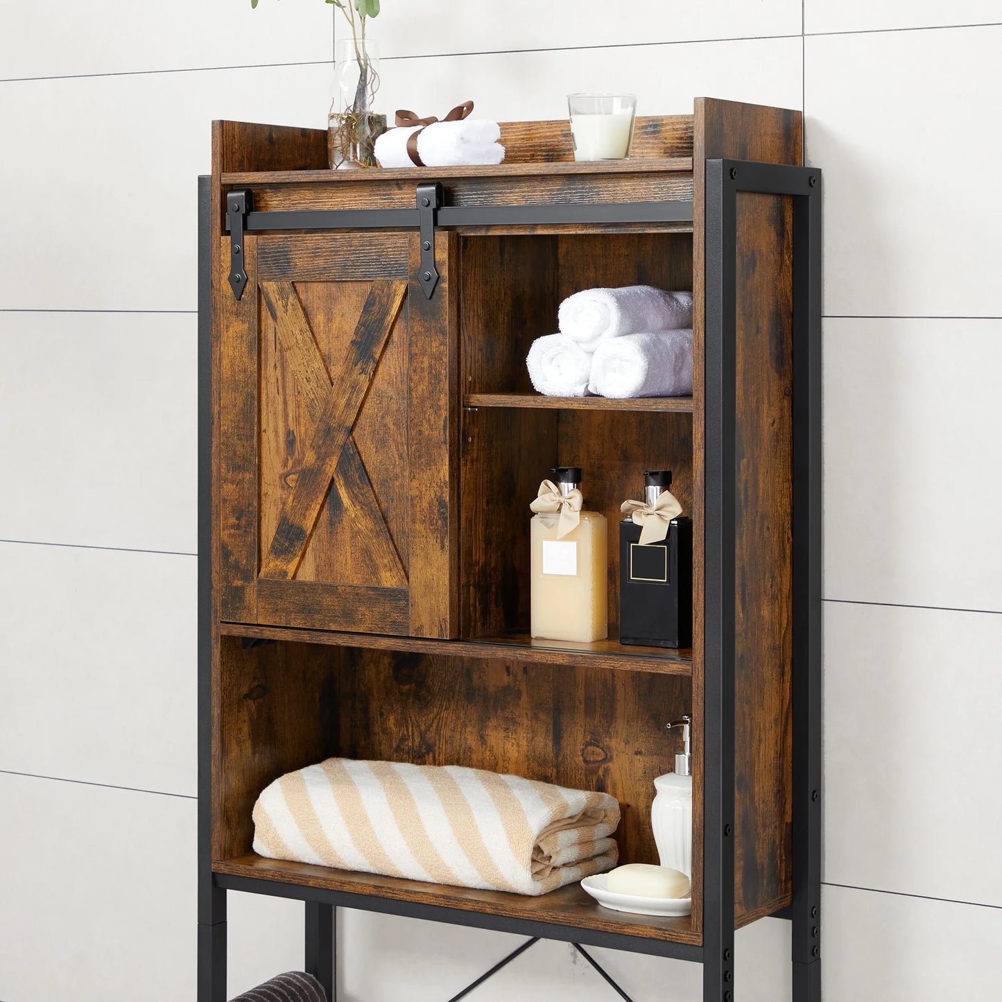 Étagère WC – Rangement Pratique & Style Industriel.