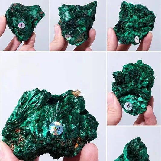💚 Pierre Brute de Malachite Naturelle – Cristal Décoratif Énergétique.