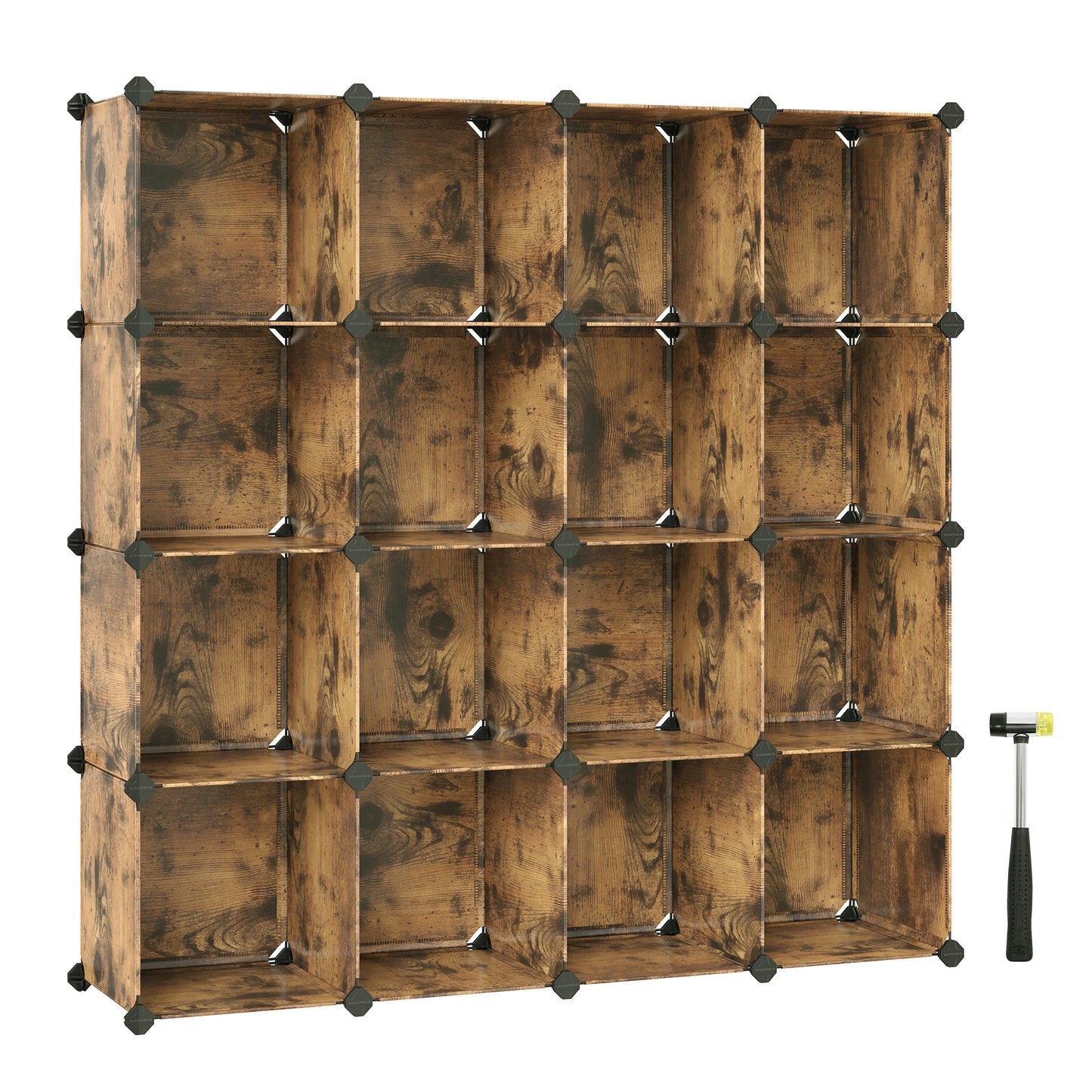 🧩 Armoire de Rangement Modulable 16 Cubes – Organisation Flexible et Design Intelligent.
