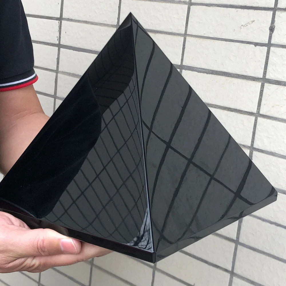 Natural Black Tourmaline Pyramid – Protection Energy &amp; Reiki Healing.