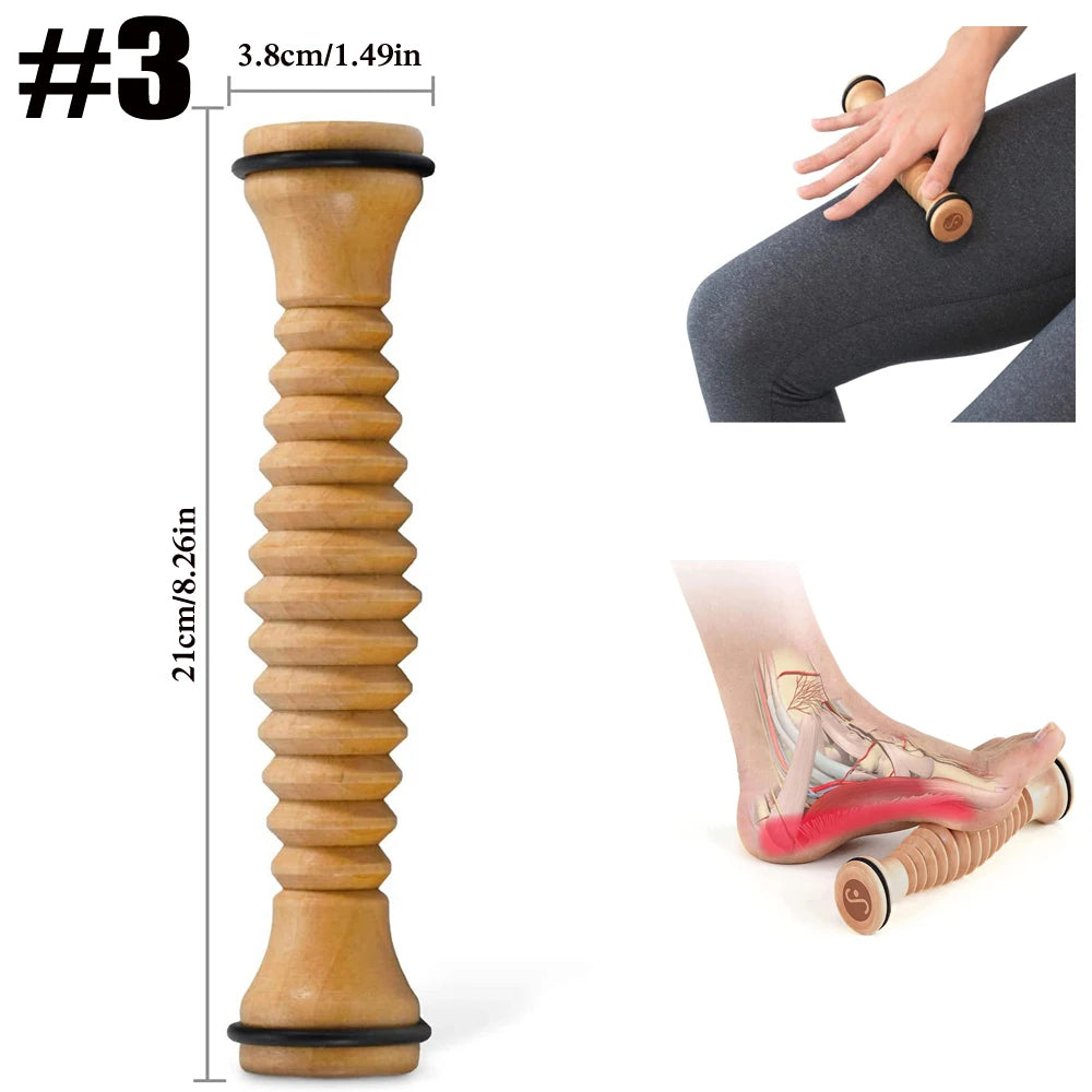 Rouleau de Massage pour Pieds en Bois JOMMJO - Relaxation et Bien-être.