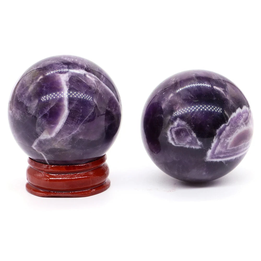 💜 Natural Amethyst Ball – Healing &amp; Positive Energy Sphere. 