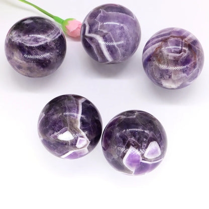 💜 Natural Amethyst Ball – Healing &amp; Positive Energy Sphere. 