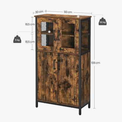 Industrial Storage Sideboard – Rustic Style &amp; Functionality.