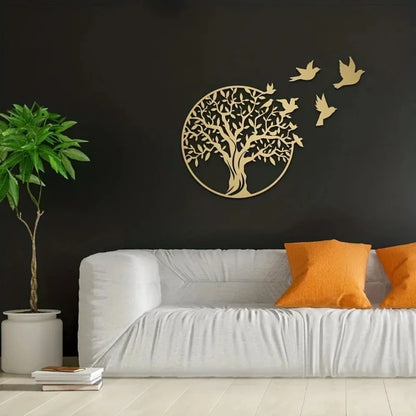 Art Mural en Métal – Arbre de Vie • Déco Artisanale Extérieure & Intérieure.