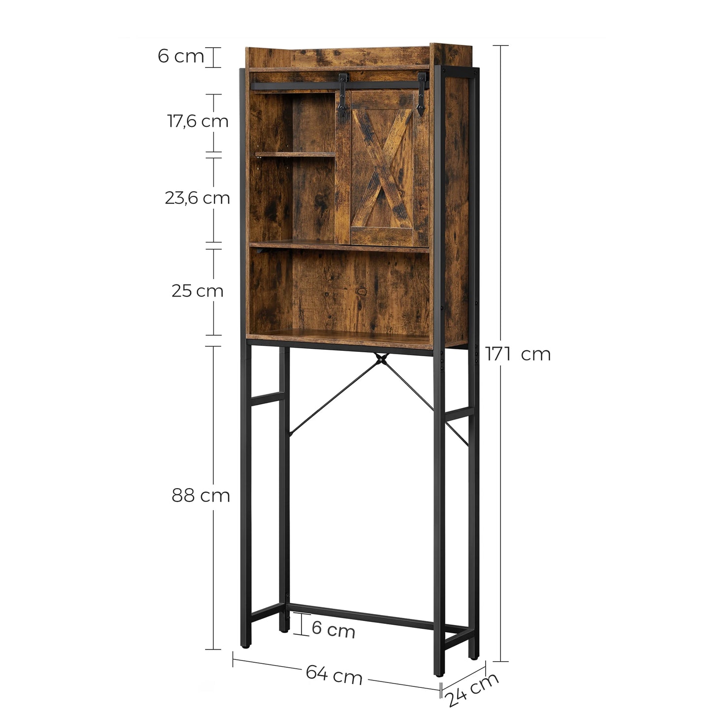 Étagère WC – Rangement Pratique & Style Industriel.
