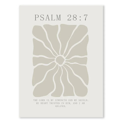 🌿 Peinture sur Toile Light Melon Christian – Art Floral Moderne et Spirituel.