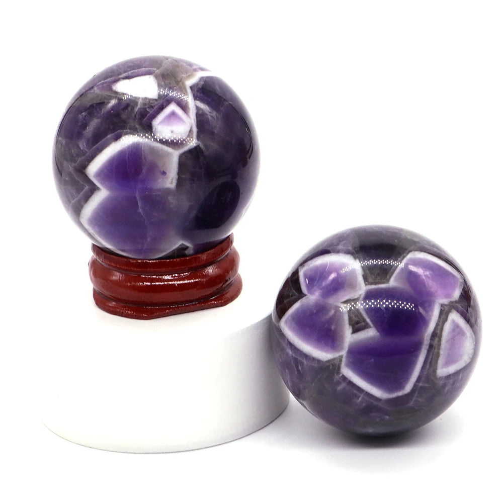 💜 Natural Amethyst Ball – Healing &amp; Positive Energy Sphere. 