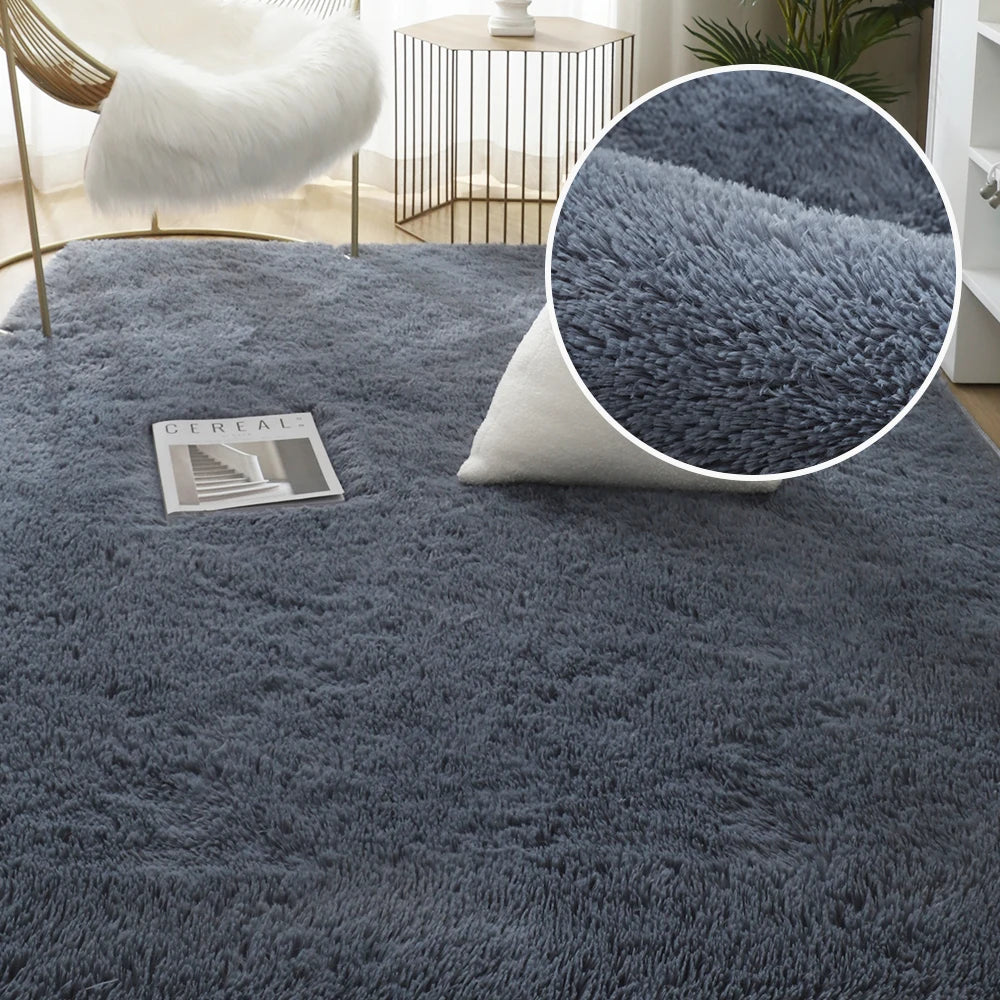 Tapis Ultra Doux en Peluche - Confort et Élégance pour Intérieurs Modernes.