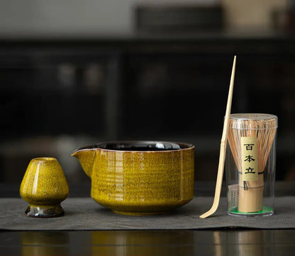 Service à matcha.