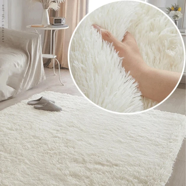 Tapis Ultra Doux en Peluche - Confort et Élégance pour Intérieurs Modernes.