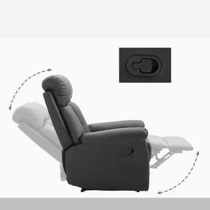 Fauteuil inclinable HOMCOM avec repose-pieds.