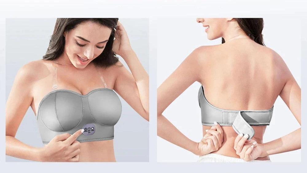 Soutien-gorge de massage vibrant électrique.