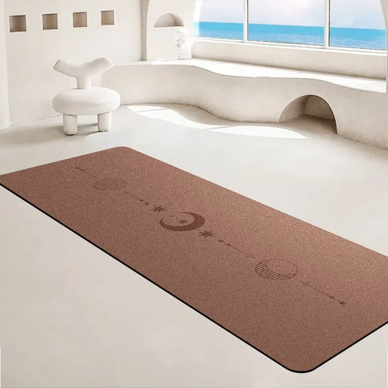 Redécouvrez l'harmonie de votre pratique avec ce tapis de yoga en caoutchouc naturel.