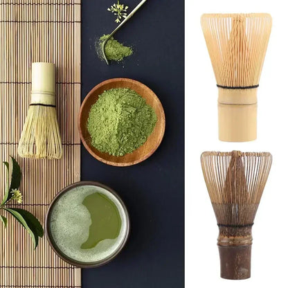 🍃 Fouet à Matcha Japonais – Chasen en Bambou Naturel.